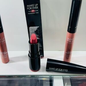 Makeup Forever Rouge Artist Lipstick - Pink set of 3 NEW